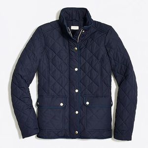 NWT J.crew quilted women’s jacket - navy -